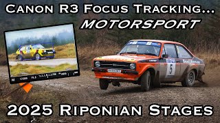 CANON R3 Focus Tracking for Motorsport - Riponian Stages 2025, Gale Rigg