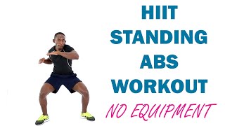 20 Minute HIIT Standing Abs Workout No Equipment/ Flat Belly Home Workout