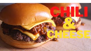 The Chili Cheese SMASH BURGER [ Chili Recipe ]