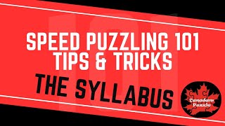 Speed Puzzling 101 - The Syllabus