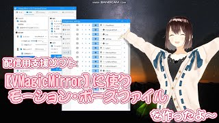 VMagicMirror用のカスタムモーションファイルを作ったよ～【VMMモーション詰め合わせ】