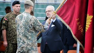 14.09.2020. Valsts prezidents Egils Levits piedalās 3. kājnieku bat. karoga iesvētīšanas ceremonijā