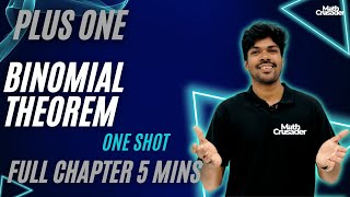 PLUS ONE MATHEMATICS | BINOMIAL THEOREM | CHAPTER 7 | plus one maths | 1 shot