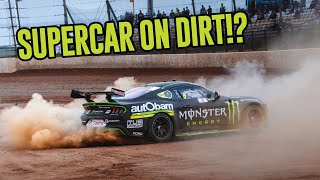 Supercar on a dirt track!?