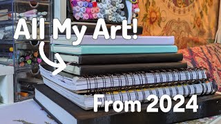 Sketchbook Tour - Everything I made in 2024