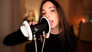 ASMR 4h 200% Sensitivity wet Mouth Sounds 👄 with 3Dio for Intense Tingles ✨ No Talking 🤫