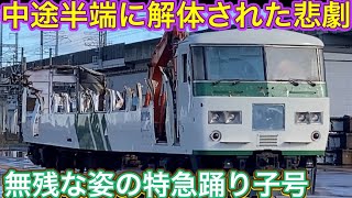 突然動き出した485系華の現状は？！想像を超える山盛りスクラップ