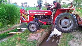 Tractor video | Massey Ferguson Tractor Dangerous crossing