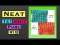 How to knit neat 1x1 rib #knittingchannel #knittingrib #ribdesign