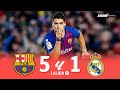 Barcelona 5 x 1 Real Madrid (Hat-trick de Suarez) ● La Liga 18/19 Resumen y Goles HD