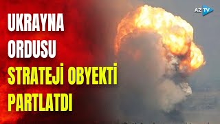 Rusiyaya sarsıdıcı zərbə, strateji obeykt vuruldu: 10-larla ölü var - GÖRÜNTÜLƏR