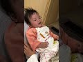 fart explodes at 25 seconds 【25秒目におならが爆発します】【生後113日目、113 days old】