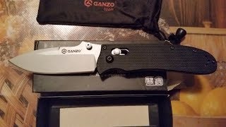 GANZO G704-BK Folding Knife Unboxing