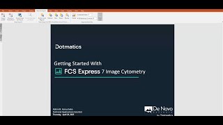 Getting Started with FCS Express7 Image Cytometry