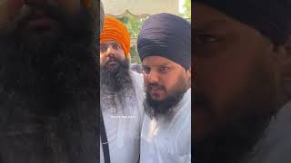 Bhai sandeep singh sunny apne pita de antim saskar lyi parole te aaye bahar amritsar jail toh