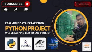#1 Python Web Scraping Project in Hindi | Data Analytics Project | Python BeautifulSoup Library