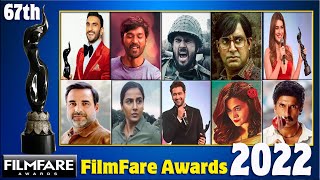 67th Filmfare Awards Show 2022 | Filmfare Awards Show for Best Actors Actress & Film All Winner 2022
