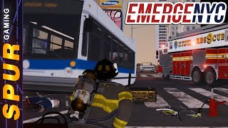 Rescue 9 Responding to Man Under Bus - EmergeNYC