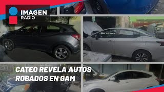 Catean casa en GAM y dan con 'mina' de autos robados en CDMX