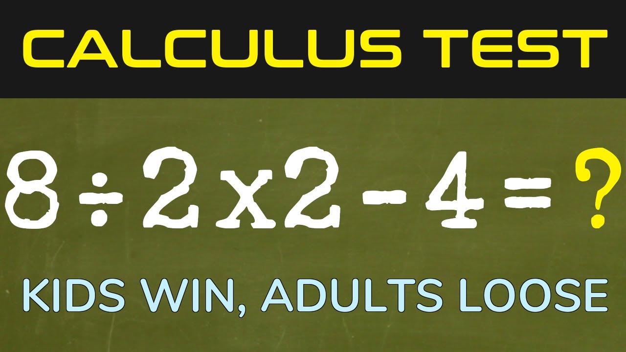 Kids Will Beat You In This Simple Math Test Youtube