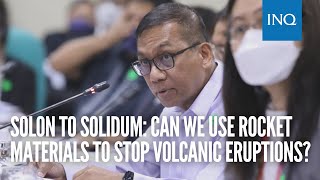 Solon to Solidum: Can we use rocket materials to stop volcanic eruptions?