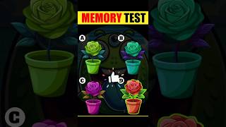 Memory Test for iq test watch' and puzzle game 😨 #shorts #shortsfeed #shortvideo