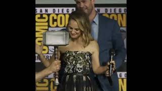 Three years ago Natalie Portman first picked up Mjolnir at SDCC
