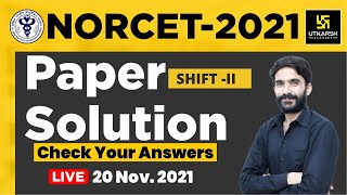 NORCET (AIIMS)2021 Paper Solution| Shift -II | part 1 |Memory Based Paper|By Utkarsh Nursing Classes