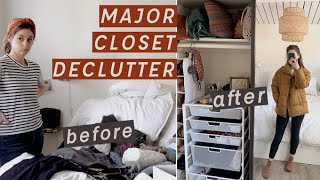 Declutter with Me (Konmari Method) Curating my Dream Minimalist Closet