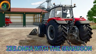 zielonka with the  grandson farming simulator 25