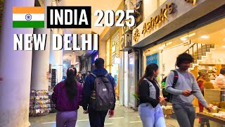 New Delhi 2025 Street Life is the BEST - Connaught Place Walking Tour (4K UHD)