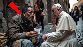 Pope Francis sees a homeless man, and what he does next is truly touching