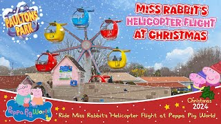 Miss Rabbit's Helicopter Flight at Christmas in Peppa Pig World (Dec 2024) [4K]