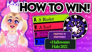 *ANSWERS* How to WIN the New Halo! 🎃 Royale High Halloween Halo Fountain Story Halloween Update 2022