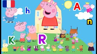 Apprendre l'alphabet avec Peppa Pig! | ABC | Vidéo éducative!