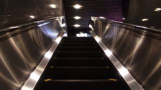 [escalator ride] Osaka Japan, Nakanoshima station, Keihan Nakanoshima line, Exit 3, Osaka City,