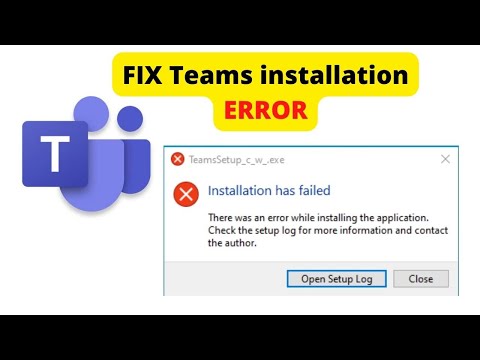 Установка не удалась Microsoft Teams При установке приложения произошла ошибка.