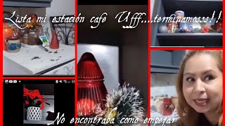 la navidad llegó a la estación café