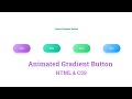 Animated Gradient Button Hover Effects | HTML & CSS