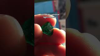 Light going through gemstones never gets old. #emeralds #colombia #mining #gemstone