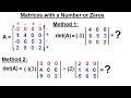 Linear Algebra: Ch 2 - Determinants (39 of 48) Determinant of Matrices with A lot of Zeros