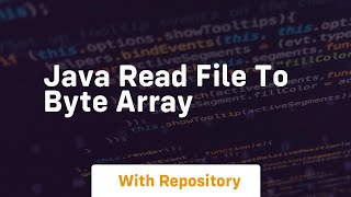 java read file to byte array