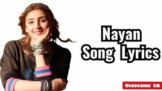 Nayan Song Lyrics Dhvani Bhansali