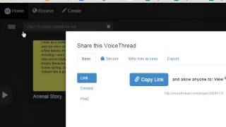 How to share your voicethread