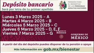 💰Calendario de pagos Pensión Bienestar 2025