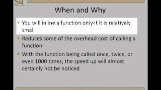 C++ Lesson 8.7 - Inline Functions