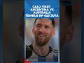 CALO TIKET PERTANDINGAN ARGENTINA VS AUSTRALIA DI CHINA TEMBUS RP 625 JUTA, FANS MESSI TETAP BELI