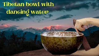 صوت وعاء التبت والماء للاسترخاء والتأمل وتنظيف الشاكرات وطرد الطاقة السلبيةASMRاWater Singing Bowl