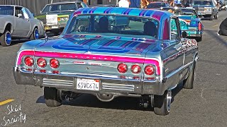 Lowrider Cars Cruise Downtown Los Angeles California