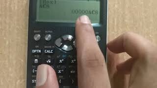 Conversion of number system using calculator(CASIO fx-991EX)